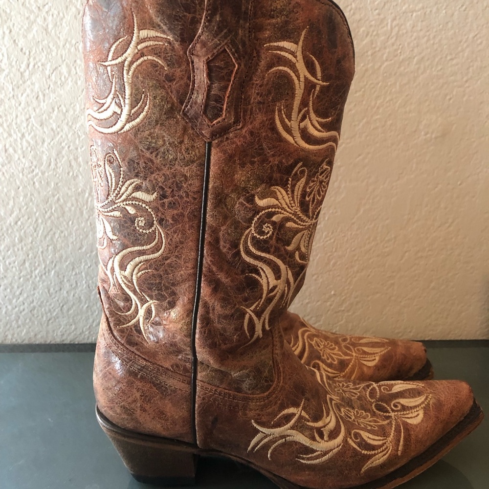Cowboy/Cowgirl Real Leather Boots